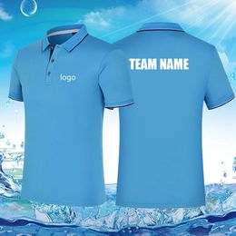 Design Your POLO Printing Brand Summer Cool Short Sleeve Solid Classic Polo Shirts Custom Printed Design Po 240408