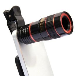 Clip universale della lente 20x/12x/8x zoom Teletocrea Teleotdio Telefopa Telescopio Monocular Telefopa Kit di lente del telescopio ottico universale