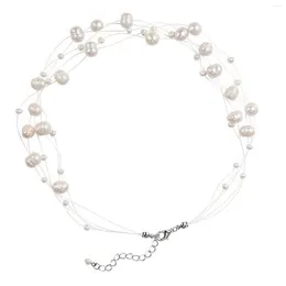 Chains Multi Layer Pearl Necklace Jewellery Firm And Not Easy To Deform For Birthday Christmas Valentine's Day Gifts