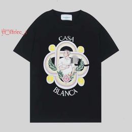 Casablanc Designer T Shirt Men High Qualitycasa Blanca Luxury Shirts Designer Women Tee Shirt Oversized Casablanc Woman Round Neck Cotton Short Sleeve 969 1869 475