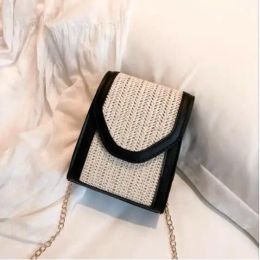 Hobos Stylish vintage braided chain small square bag crossbody shoulder bag