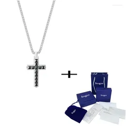 Chains 2024 Fashion Cross Necklace Shiny Crystal Handsome Men's Give Lovers The Romantic Delicate Gift