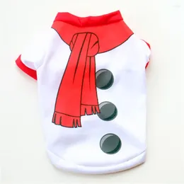 Dog Apparel Snowman Christmas Clothes For Dogs Coats Winter Chihuahua Warm Pet Cat Coat Clothing Costume