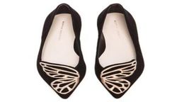Sophia Webster Lady suede Leather Dress Shoes Butterfly Wings Embroidery Sharp Flat Shallow Women039s Single Shoes Size 344244131