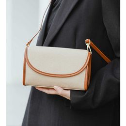 Tofu 2024 Bun Head Layer Cowhide Mobile Phone Bag Lightweight Small Square Soft Leather One Shoulder Slim Strap Crossbody