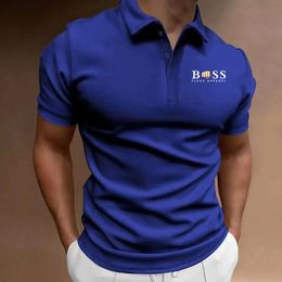 High quality mens short sleeved polo high-quality shirt Europe USA summer polo 240412