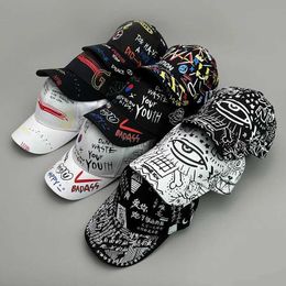 Ball Caps New Street Hip Hop West Coast Wind Men Women Baseball Hats Cotton Graffiti Unisex Sunscreen Chinese Fashion Sport Snapback Caps