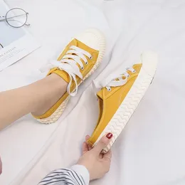 Fitness Shoes Half Drag Canvas Vulcanised Summer Breathable Wild Solid Colour Casual Sports For Women EA-33