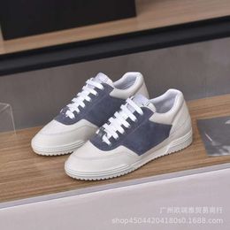 Casual Shoes Early Spring Style Coloured Panda Genuine Leather Thick Sole Sports Board Tennis Breathable Little White