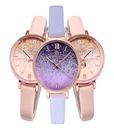 Fashion Elegant 2021 Starry Sky Miboni Quartz Watch Female Amethyst Purple Students Watches Mineral Reinforced Glass Beautiful Wom6759968