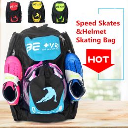 Bags Original Be+ve Go Beyond Inline Speed Skates Shoes Container Speed Patines Outdoor Helmet Skating Bag Backpack Support 4x110mm