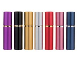 DHL Perfume Butelka 5 ml aluminiowa anodowana kompaktowa perfuma Atomizer Atomizer Zapach szklany butelka zapachowa