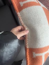 WOOL H Orange H Cushion/Decorative Pillow Have Filling H Nevy Grey Living room sofa Ins pillow home Luxury Horse 50&50cm