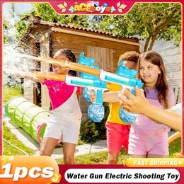 Water Gun Electric Pistol Shooting Toy Large Capacity Gun Full Automatic Summer Pool Outdoor Beach Toy for Kids Children Boys 240418