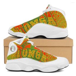 Casual Shoes Colourful Fashion Polynesian Samoa Tribal Tonga Style Running Custom Ball Sports Team Men's Basketball