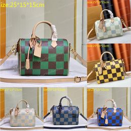 SPEEDYS 25 Designers High Quality Chessboard Handbag Fashionable Outdoor Handbag Luxury Zipper Shoulder Bag Crossbody Bag wallet