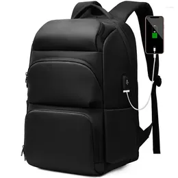 Backpack Men's Large Capacit 17inch Laptop Anti-theft Lock Travel Bag USB Charging School Business Mochila