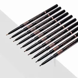 Extremely fine double-ended eyebrow pencil with brush, natural and long-lasting.