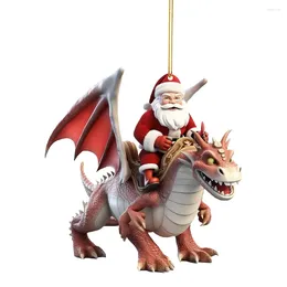 Christmas Decorations Cartoon Dragon Acrylic Statue Hanging Decor Exquisite Realistic For Xmas Party