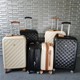 Luggage Luxury Brand Rolling Luggage On Wheel Trolley Travel Suitcase Boarding Bag Trunk Hardside Luggage