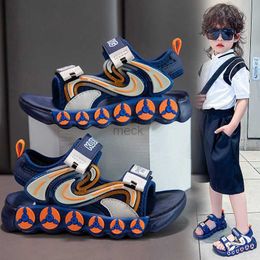 Sandals Wholesale Price Children Summer Footwear Infant Closed Toe Designers Style Rubber Sole Boy Kids Casual Slippers Sandals 240419