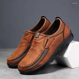 Casual Shoes Men Comfortable Walking Sneakers 2024 Fashion Handmade Retro Leisure Loafers Brand Male Business Shoe