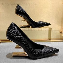 Sandals Designer Letter Heel Women Pumps Pointed Toe High Heels Ladies Luxury Wedges Wedding Dress Zapatos Mujer Valentine Shoes T240416