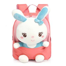 26CM Cartoon Detachable Rabbit Doll Cheap Child Kids 3D Plush School Backpacks Daycare Toddler Bag