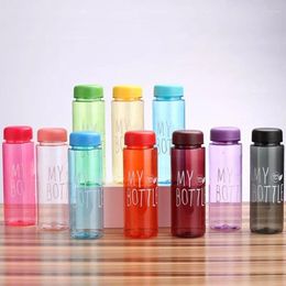 Water Bottles Plastic Cups Creative Advertising Milk Tea Juice Coffee Drinks Fitness Sports Portable Leakproof Anti-slip