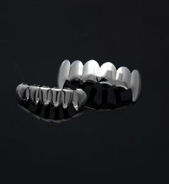 Fashion Hiphop Rock gold braces Teeth grillznew wolf tusk toothcheap wolf039s fang gold braces GR71280012298331