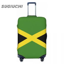 Accessories Jamaica Country Flag Luggage Cover Suitcase Travel Accessories Printed Elastic Dust Cover Bag Trolley Case Protective