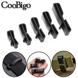 Bags Belt Loop Slip Keeper Slider Clip Plastic Black Adjustable for Outdoor Backpack Strap 20/25/32/38/50mm Webbing