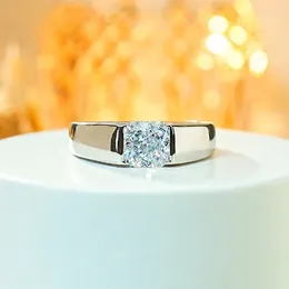 Cluster Rings Desire 925 Silver Simple Broken Cut Ring Set With High Carbon Diamonds White Elegant And Unique Design For Women