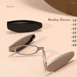 Sunglasses Mini Pocket Folding Portable Reading Glasses Blue Light Blocking Presbyopia Eyeglasses Magnifying Eyewear For Elderly Gafas