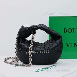 Crossbody Bag 2024 Botteag Venetas Bags Cassette Designer Jodie Genuine Leather Tote Purse Summer Small New Woven Horn Knot Handheld Lightweight NX1M