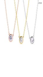 fashion women single diamond necklace whole designer Jewellery fashion chain healing crystals necklace designer necklace Valenti3751638