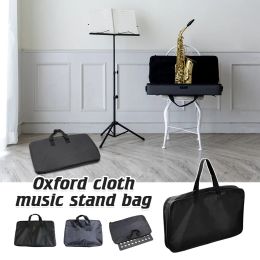 Cases Music Stand Pack Waterproof Oxford Cloth Folding Sheet Stand Bag Tripod Stand Holder Case Musical Instruments Carrying Bags