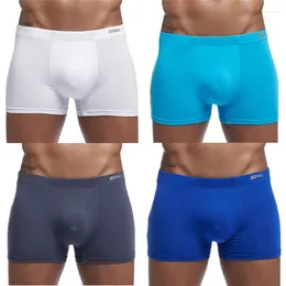 Underpants Men Underwear 4 Colour Cotton Boxer Bulge Pouch Shorts Sexy Boxershorts Man Breathable Homme