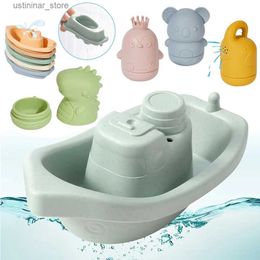 Sand Play Water Fun 9 Pcs Animals Bathtub Toys Baby Bath Toy Fun Educational Boat Bathtub Toy Gifts for Babies Toddlers for Toddlers 1-3 Years Old L416