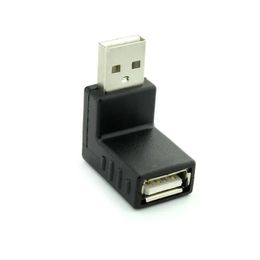 Mini USB 5pin maschio a USB femmina USB a 90 gradi Convertitore Connettore Dati Adattatore OTG per auto Mp3 Mp4 Tablets Telefoni U-Disk U-Disk