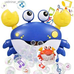 Sand Play Water Fun Baby Bath Toys Bubble Machine Pools Crabs Frog Music Kids Water Fun Bathtub Soap Automatic Bubble Maker Baby Toy for Kids Gifts L416