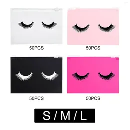 Storage Bags 50Pcs Eyelash Empty Makeup Zipper Pouches Toilet Travel Bag For Women Girls Accessories Adorable