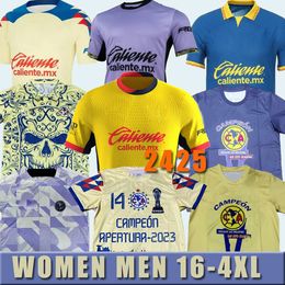 2024 2025 S-4XL Liga MX Club America Soccer Jerseys 2023 2024 K.ALVAREZ J.QUINONES D.VALDES G.OCHOA GIOVANI FIDALGO A.ZENDEJAS football men women kids kits shirt 4XL