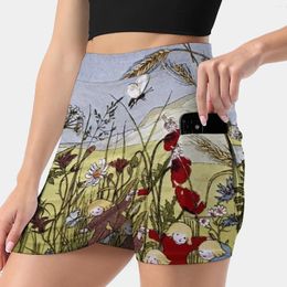 Skirts The Root Children 1 Woman Fashion 2024 Pant Skirt Mini Office Short Vintage Storybook