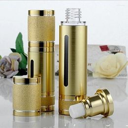 Storage Bottles 5PC High Quality Top Grade Cosmetic Packaging 30ml 50ml Gold Silver Airless Vacuum Lotion Bottle Essence Foundation Empty