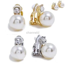 Other Korean Imitation Pearls Fake Piecring Ear Ring For Women Girl Trendy Clip Earrings Non Pierced Wedding Body Jewellery 240419