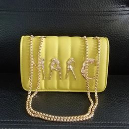 Shoulder Bags Bolsa Feminina Small For Women 2024 Luxury Handbags Yellow Colour Crossbody Fashion Female Clutch