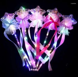 Party Decoration LED Light Sticks Clear Ball Star Shape Flashing Glow Magic Wands For Birthday Wedding Decor Kids Lighted Toys SN3923