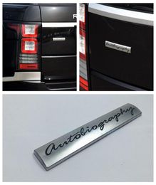 Car Badge Decal 3D Chrome Metal Autobiography Logo Auto Body Emblem Sticker For Range rover Vogue5617100