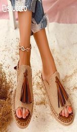 Women's sandals Beautiful Tassels Summer Shoes for Women Flat Sandals Female Slides Mules Size 4.5-10.513851214